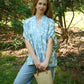 Athens Light Blue Blouse - She Chester