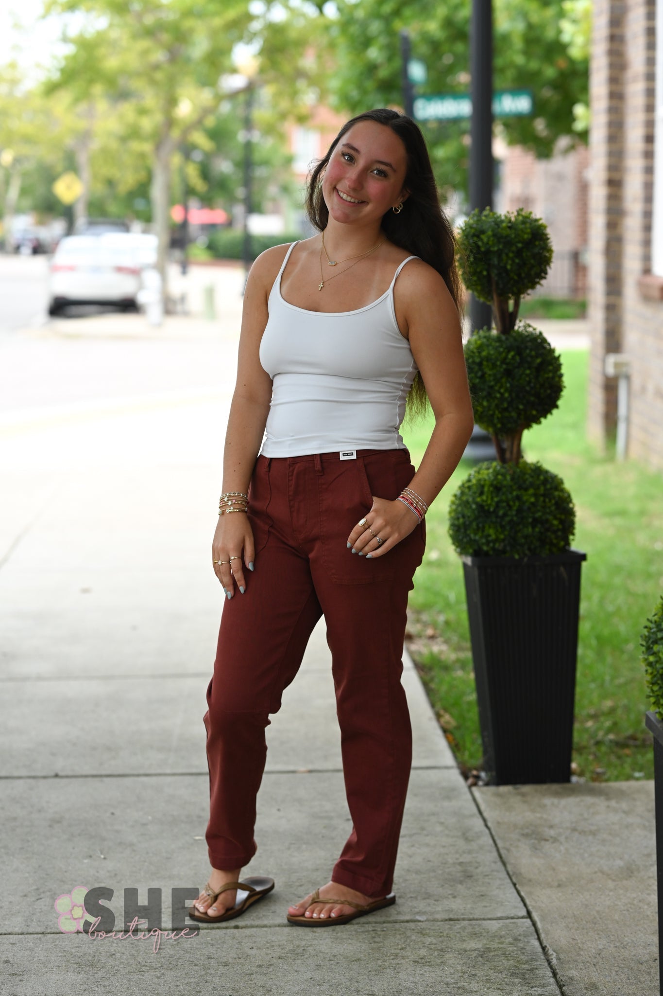 Aurora Weekender Pumpkin Spice Jeans 881197 - She Chester