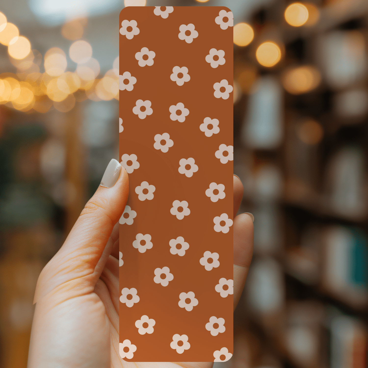 Autumn Daisies Bookmark – Soft Matte Laminated  - She Chester