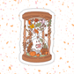 Autumn Hourglass Sticker – Bookish Ghost, Glossy Vinyl : 2.5" - She Chester