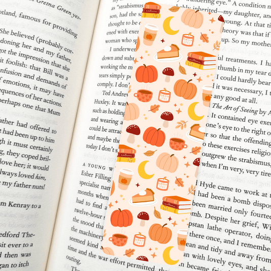 Autumn Vibes Bookmark – Soft Matte Laminated - She Chester