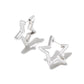 STAR HUGGIE EARRINGS IN SILVER