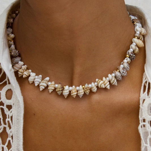 Aydi Shell Choker Necklace - She Chester