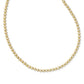 NYDIA STRAND NECKLACE IN GOLD WHITE CRYSTAL