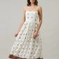 Cerise Shells Senia Flowy Midi Dress