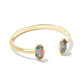 Elton Cuff Gold Lilac Abalone