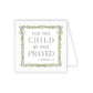 Baby Verse White Floral Frame and Bows Enclosure Card - She Chester