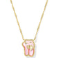 Ballet Short Pendant Necklace Gold Blush MOP - She Chester