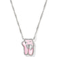Ballet Short Pendant Necklace Rhodium Blush MOP - She Chester