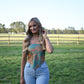 Banty Paisley Blue Bandana Top - She Chester