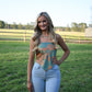 Banty Paisley Blue Bandana Top - She Chester