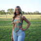 Banty Paisley Blue Bandana Top - She Chester