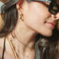Bardot Baguette Gold Stud Earring - She Chester