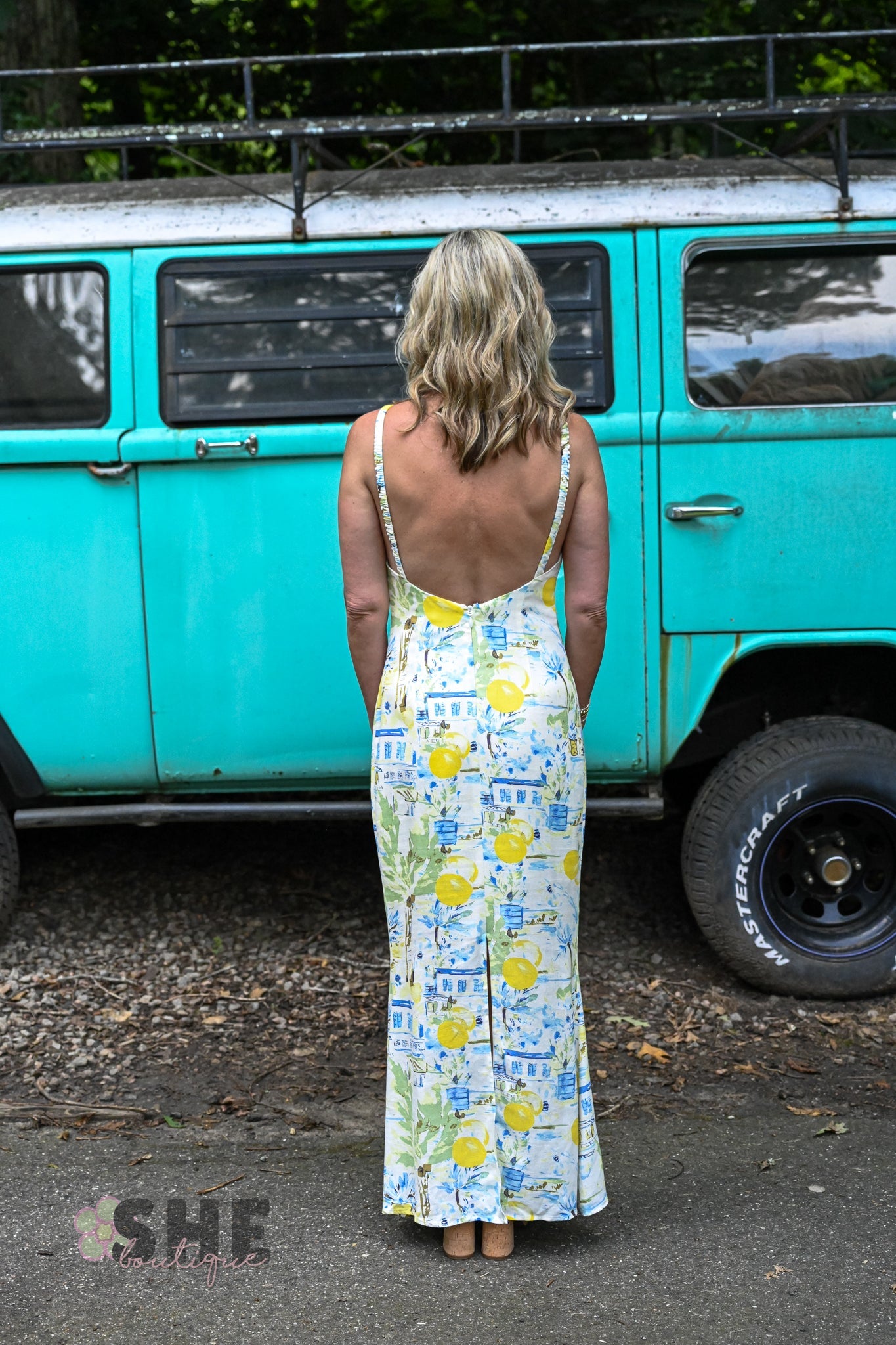 Bart Town Mizie Open Back Midi Dress - She Chester