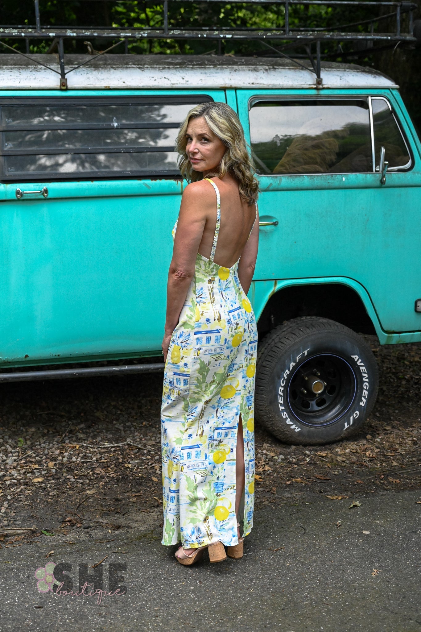 Bart Town Mizie Open Back Midi Dress - She Chester