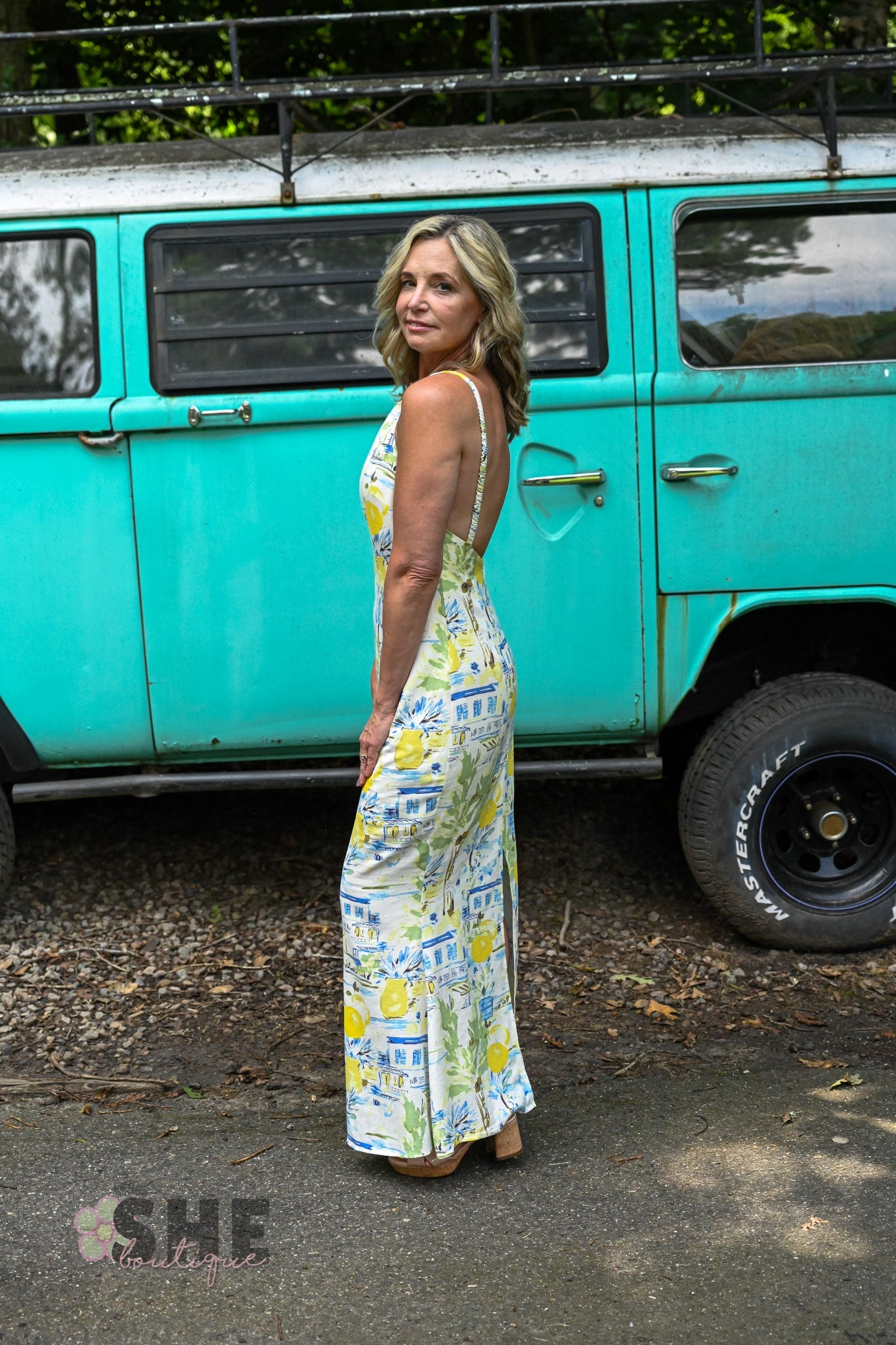 Bart Town Mizie Open Back Midi Dress - She Chester