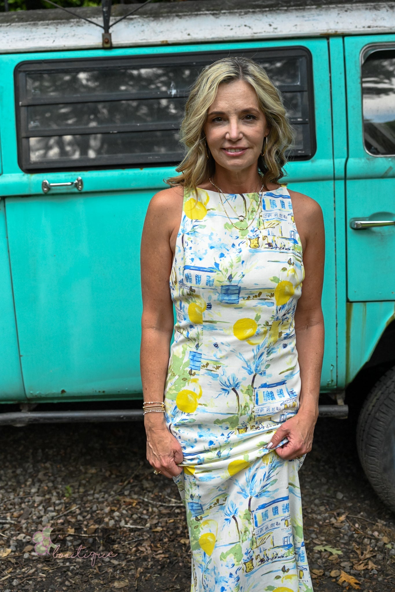 Bart Town Mizie Open Back Midi Dress - She Chester