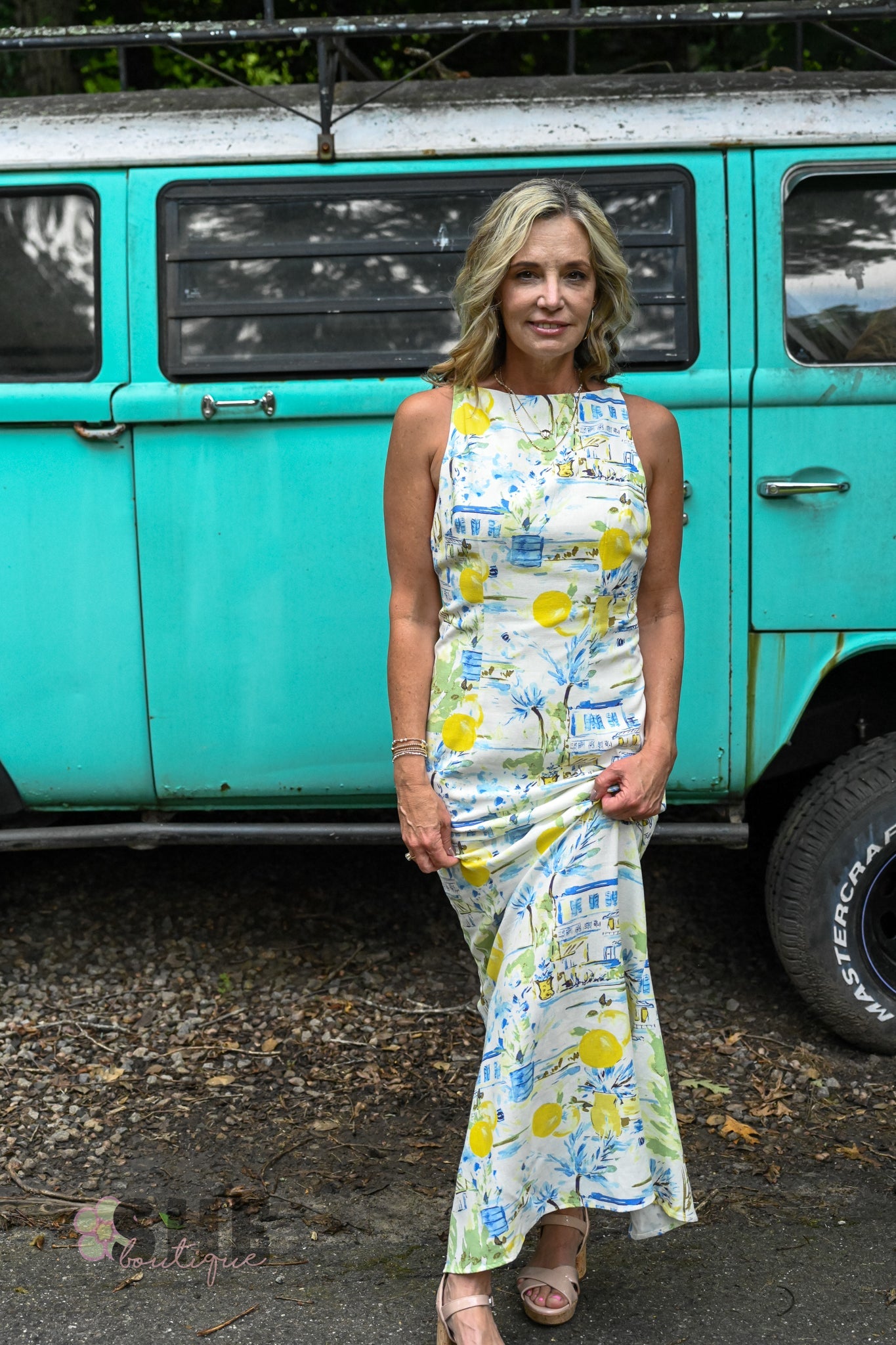 Bart Town Mizie Open Back Midi Dress - She Chester