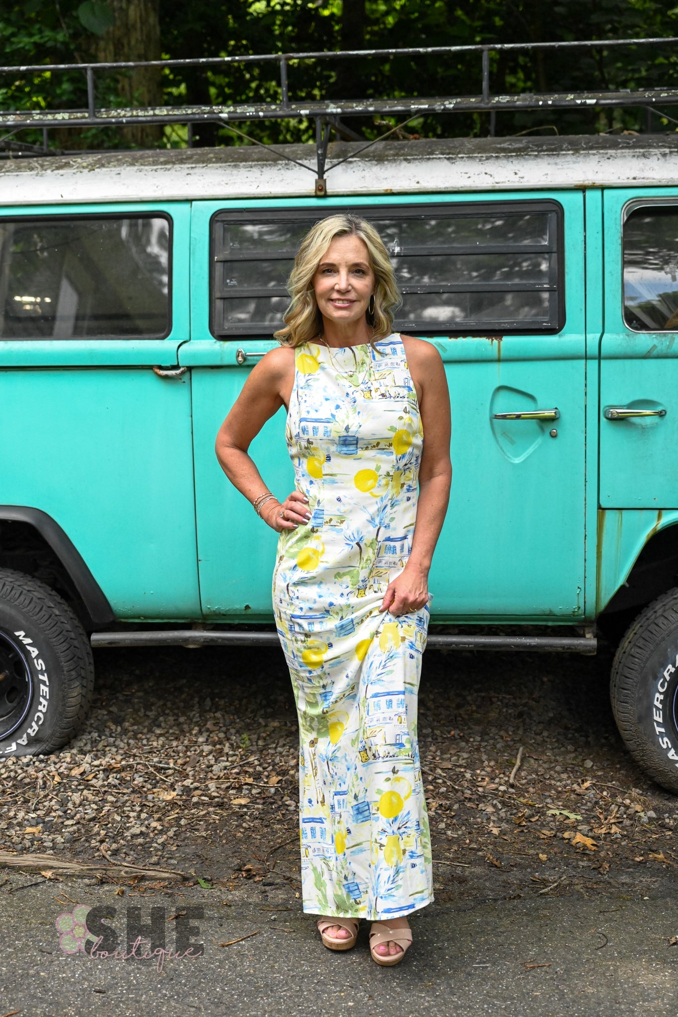 Bart Town Mizie Open Back Midi Dress - She Chester