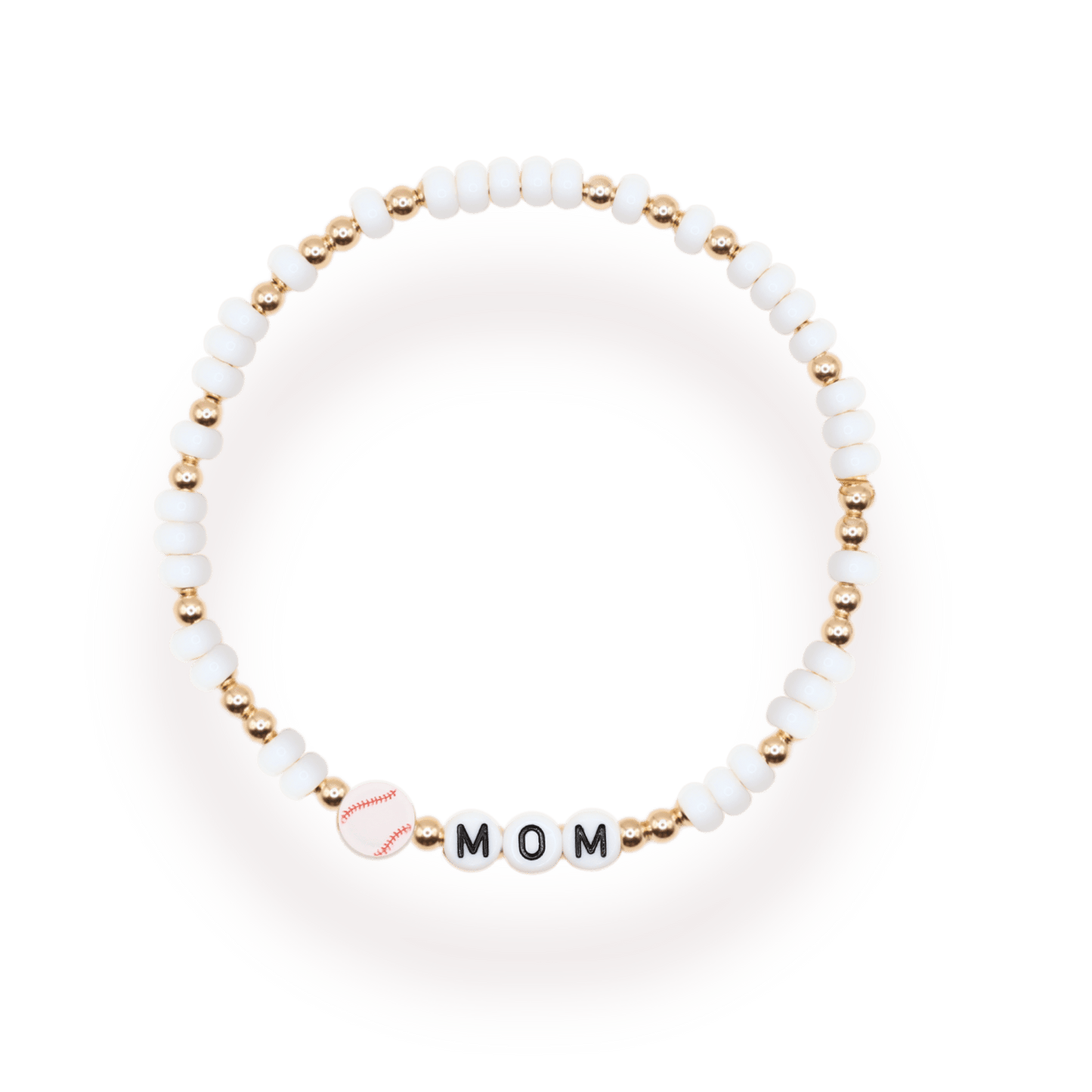 Baseball Mom Bracelet: Standard 6.75 / Gold - She Chester