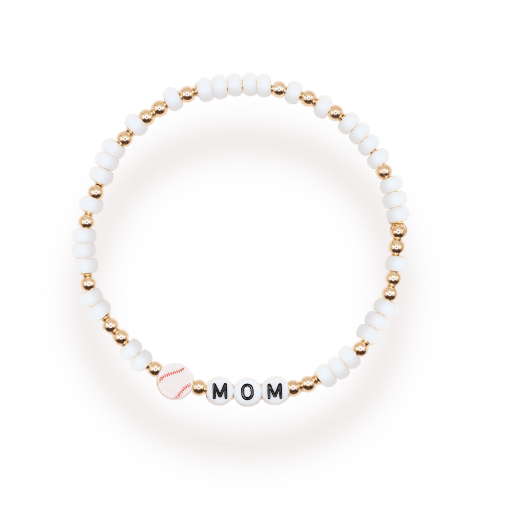 Baseball Mom Bracelet: Standard 6.75 / Gold - She Chester
