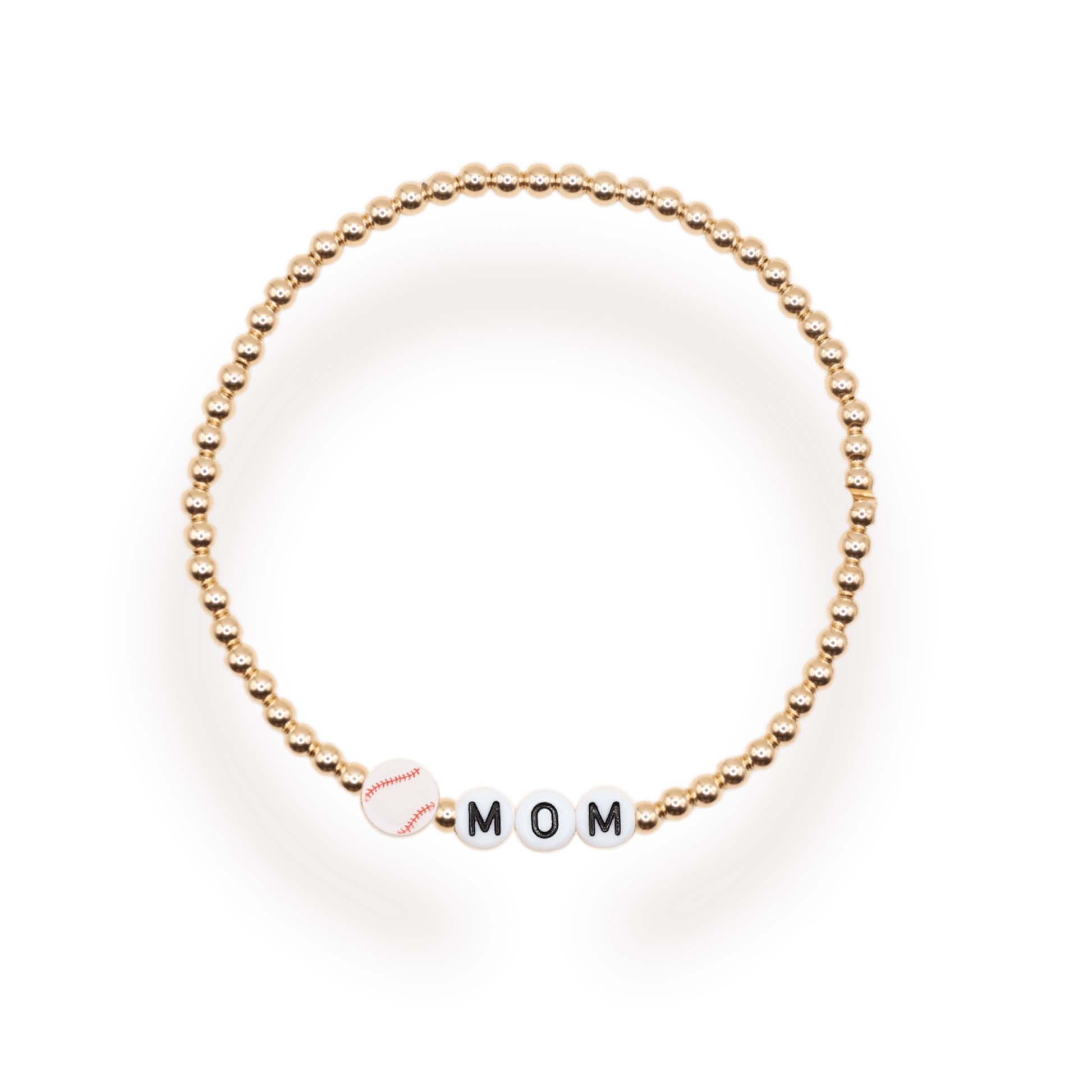 Baseball Mom Bracelet: Standard 6.75 / Gold - She Chester
