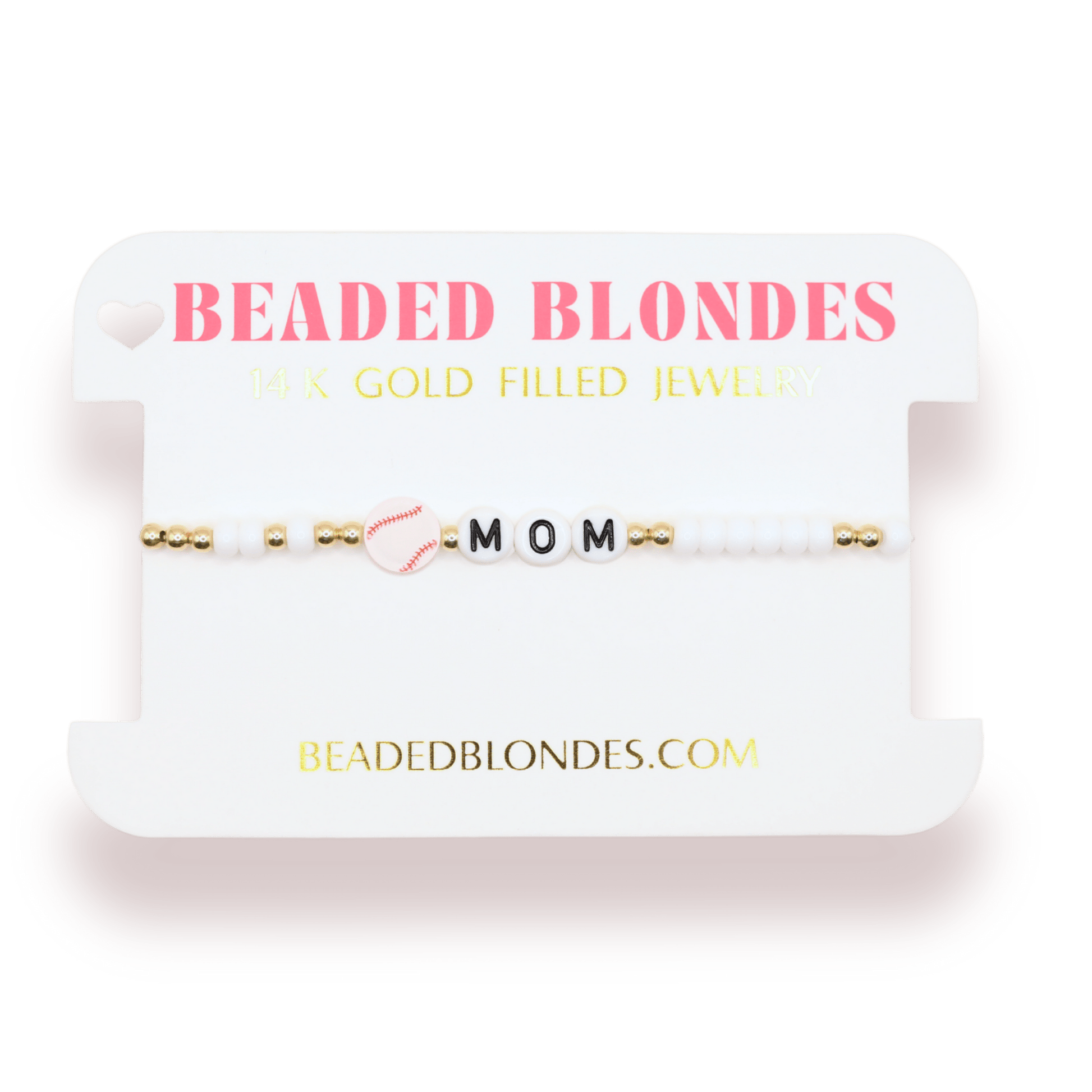 Baseball Mom Bracelet: Standard 6.75 / Gold - She Chester