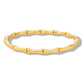 Baylor Bamboo Bangle Gold Bracelet - She Chester