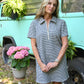 BBQ Navy Gingham Dress - She Chester