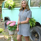 BBQ Navy Gingham Dress - She Chester
