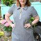 BBQ Navy Gingham Dress - She Chester