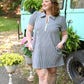 BBQ Navy Gingham Dress - She Chester