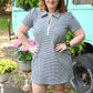 BBQ Navy Gingham Dress - She Chester