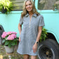 BBQ Navy Gingham Dress - She Chester