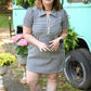 BBQ Navy Gingham Dress - She Chester