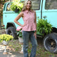BBQ Red Gingham Tank - She Chester