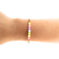 Teacher Rainbow Letter Bracelet: Standard 6.75 inch / Gold