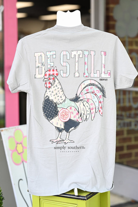 Be Still Chicken Mineral Wash Tee - She Chester