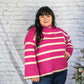 Anchored to Fall Sweater - Pink -