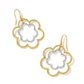 Susie Mixed Metal Open Frame Earring