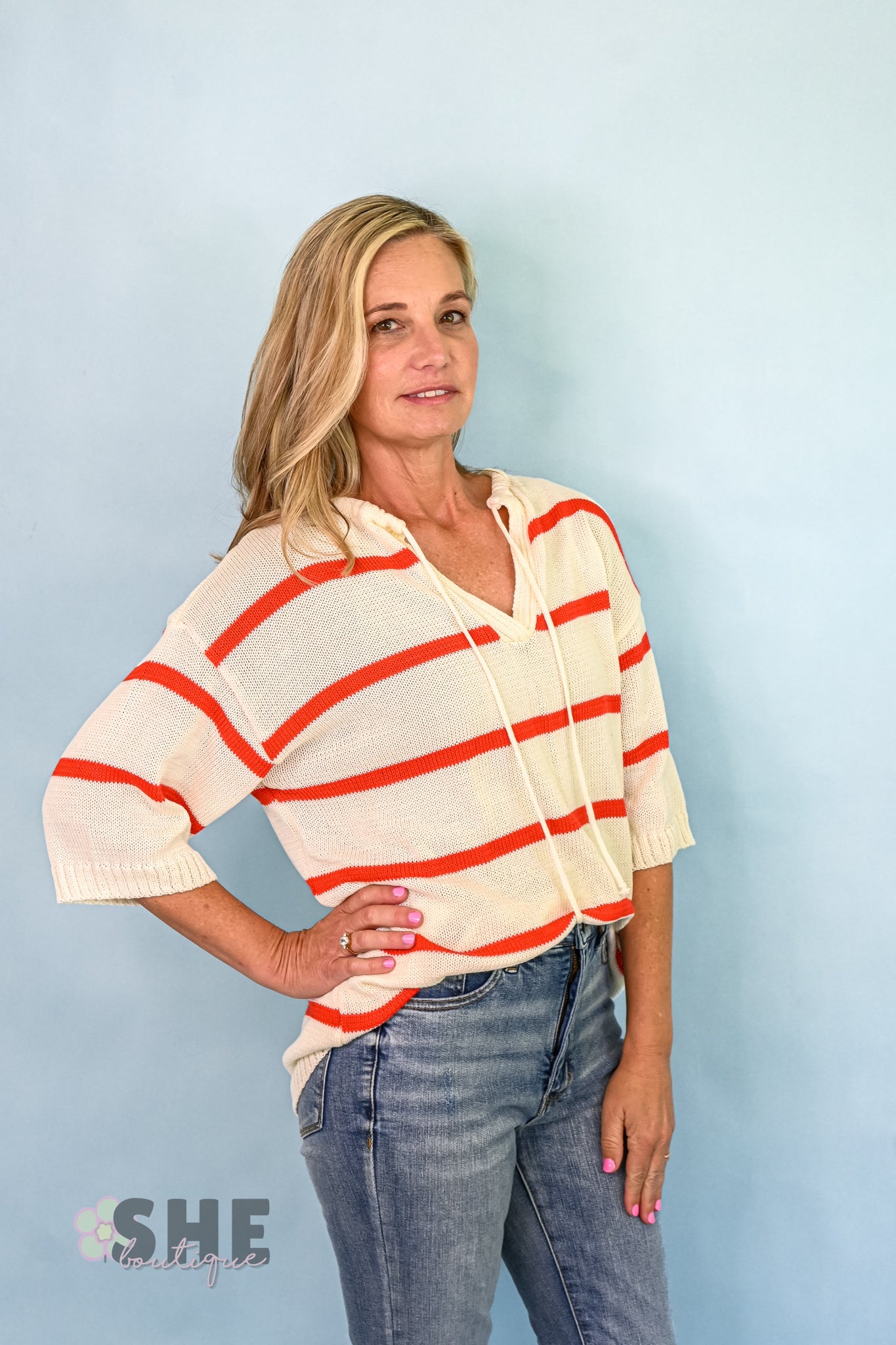 Beach Watcher Short Sleeve Pullover - She Chester