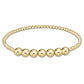 Beaded Bliss Gold 6MM Bracelet - She Chester