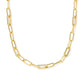 BELLA CHAIN NECKLACE GOLD WHITE CZ - She Chester