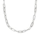 BELLA CHAIN NECKLACE SILVER WHITE CZ - She Chester