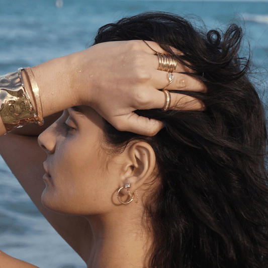 Bella Chain Stud Earring - She Chester