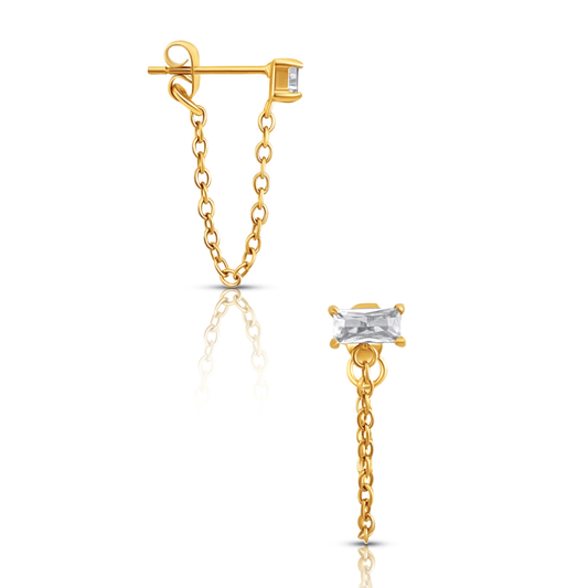 Bella Chain Stud Earring - She Chester