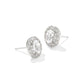 BELLA STUD EARRINGS SILVER WHITE CZ - She Chester