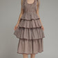 Bennett Brown Plaid Dress - She Chester