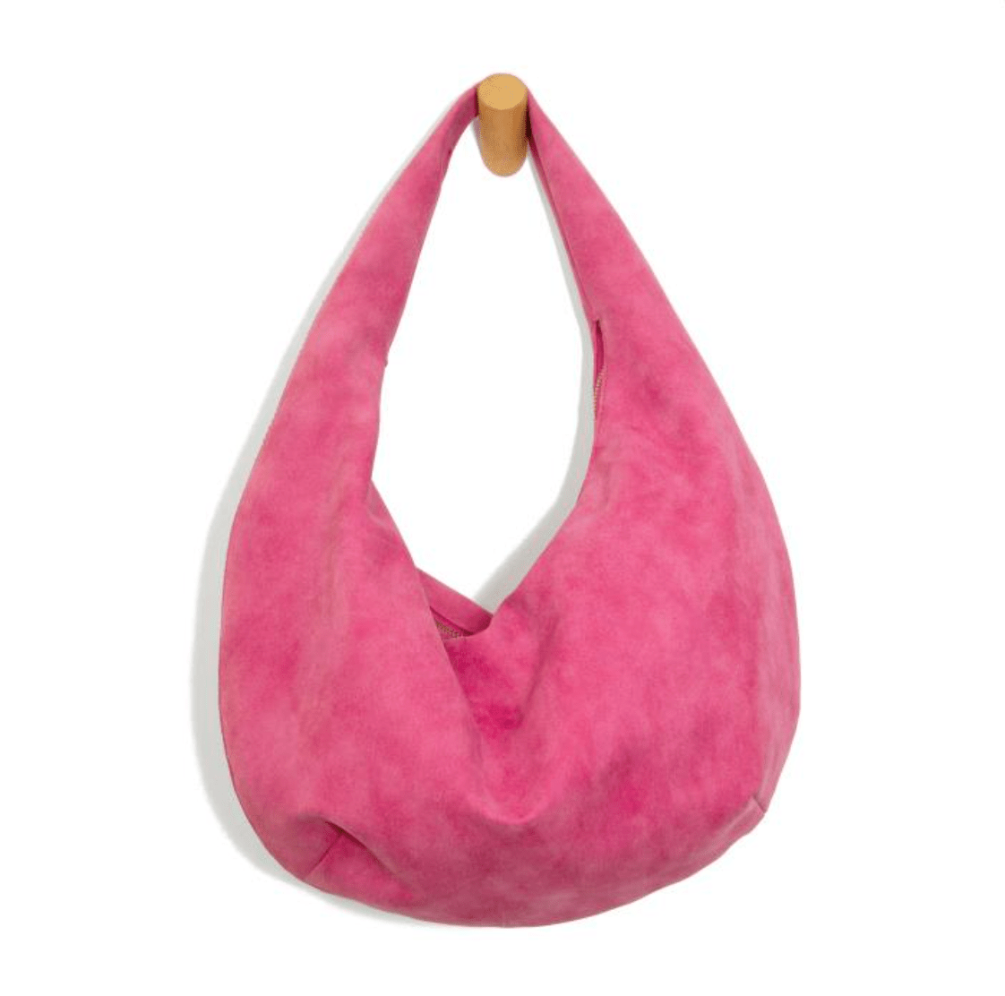 Bianca Fuchsia Soft Crescent Shoulder Bag - She Chester
