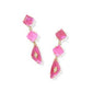 Bianca Linear Earring Gold Pink Mix - She Chester